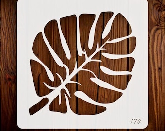 large leaf stencil - Reusable Flowing Monstera Leaves for DIY Painting