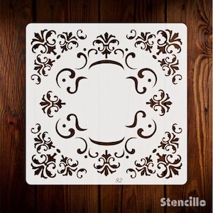 Moroccan seamless pattern tile stencil for office wall paint & bathroom floor