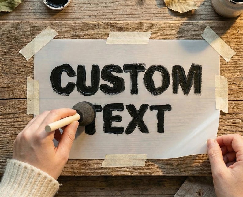 Mylar Signs Custom Text Stencil for Wood Signs, Walls & Canvas | Reusable Mylar ...