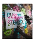 Custom large stencil for Spray Paint | DIY Project | Laser Cut Plastic Stencils product logo