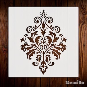 Symphony of Damask Stencil for Walls, Canvas,Floors & Fabric