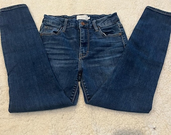 Bohme Womens Skinny Jeans Size 25 Dark Wash Stretch Denim Inseam Cropped
