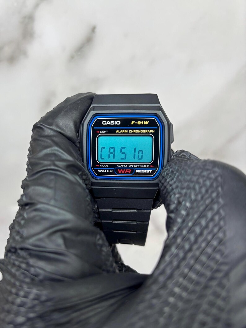 Custom Casio F91W Blue Screen Mod - Etsy
