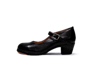 325 Scarpa da donna Colonial Folklorico con chiodi Tacco 1,5