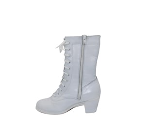Koloniale 129 Mädchen Folklorico Adelita Tanzstiefel mit Nägeln. 5 cm Absatz