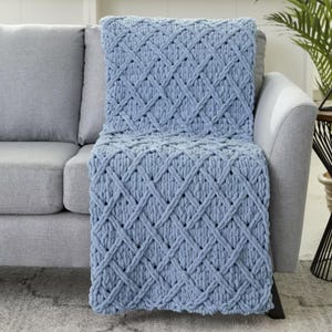 Diamond Mesh Blanket Crochet Pattern - Make it in any size - Download PDF