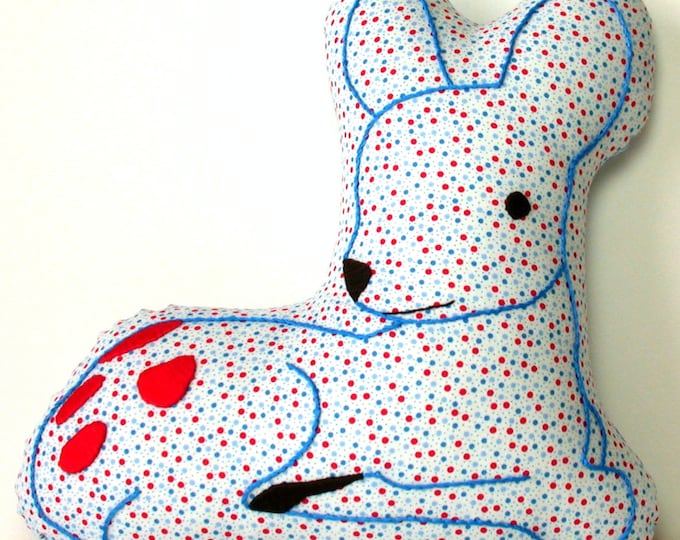 Embroidered Baby Deer Nursery Pillow Etsy