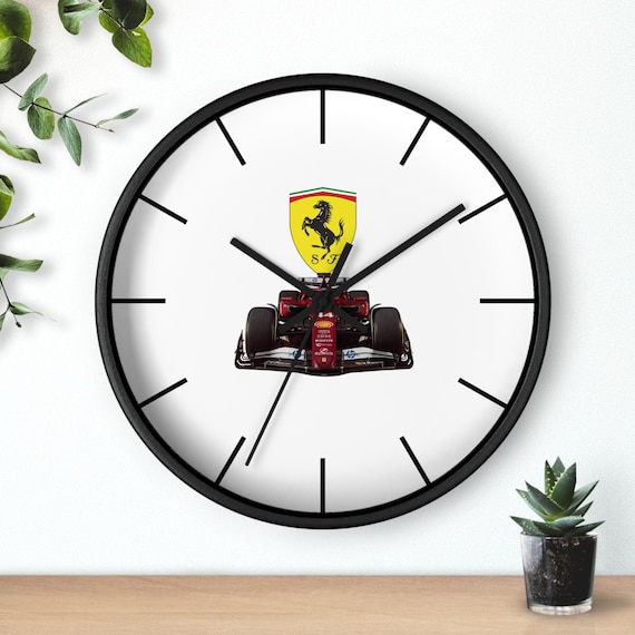 F1 Ferrari SF-25 Wall Clock, Formula 1 2025, Sport Racing Decor