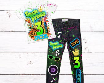 Boys Birthday Overalls | PANTS| SHORTS | Custom Birthday Overalls | Distressed Denim Overalls with Shirt | Any Theme