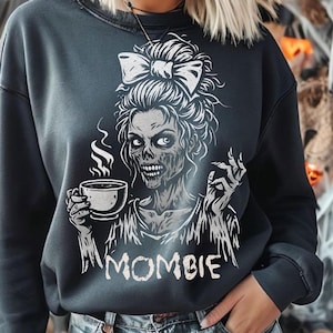 Mombie PNG Design: Funny Zombie Mom, Halloween Graphic (Digital Download