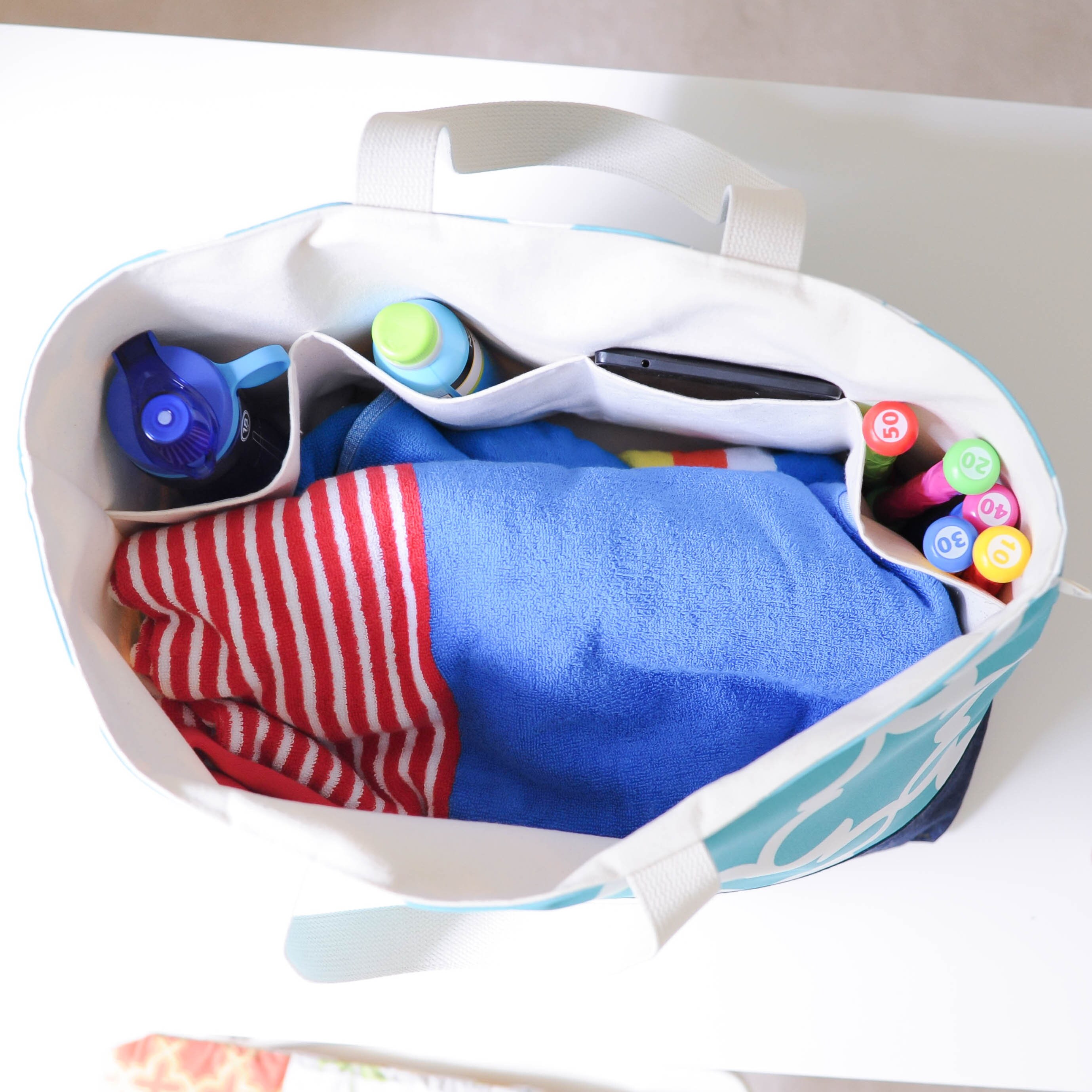 canvas large beach bag