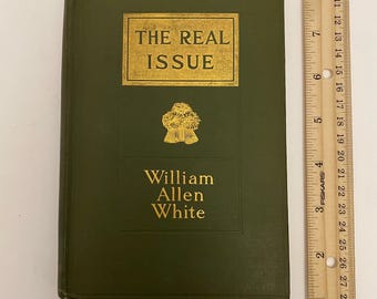 Vintage 1896 The Real Issue By William Allen White HC The Macmillan Co (C-1).