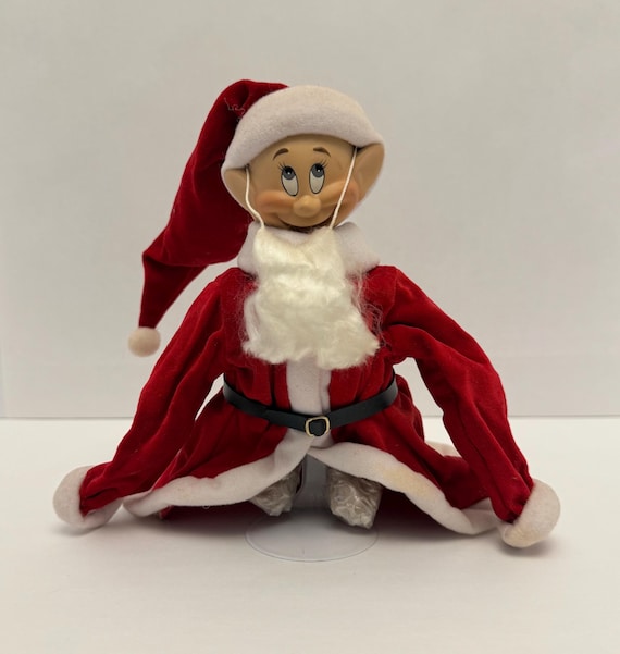 Vintage Ashton Drake Christmas 7” Dopey as Santa Porcelain Doll
