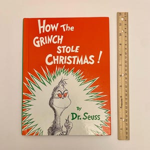 Vintage 1957 Dr. Seuss How The Grinch Stola zu Weihnachten von HK Rrandom House (A-13).