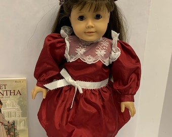 Original American Girl Samantha Parkington Doll von Pleasant Company Vintage Doll kommt mit allem gesehenen Outfit, Accessoires und Buch