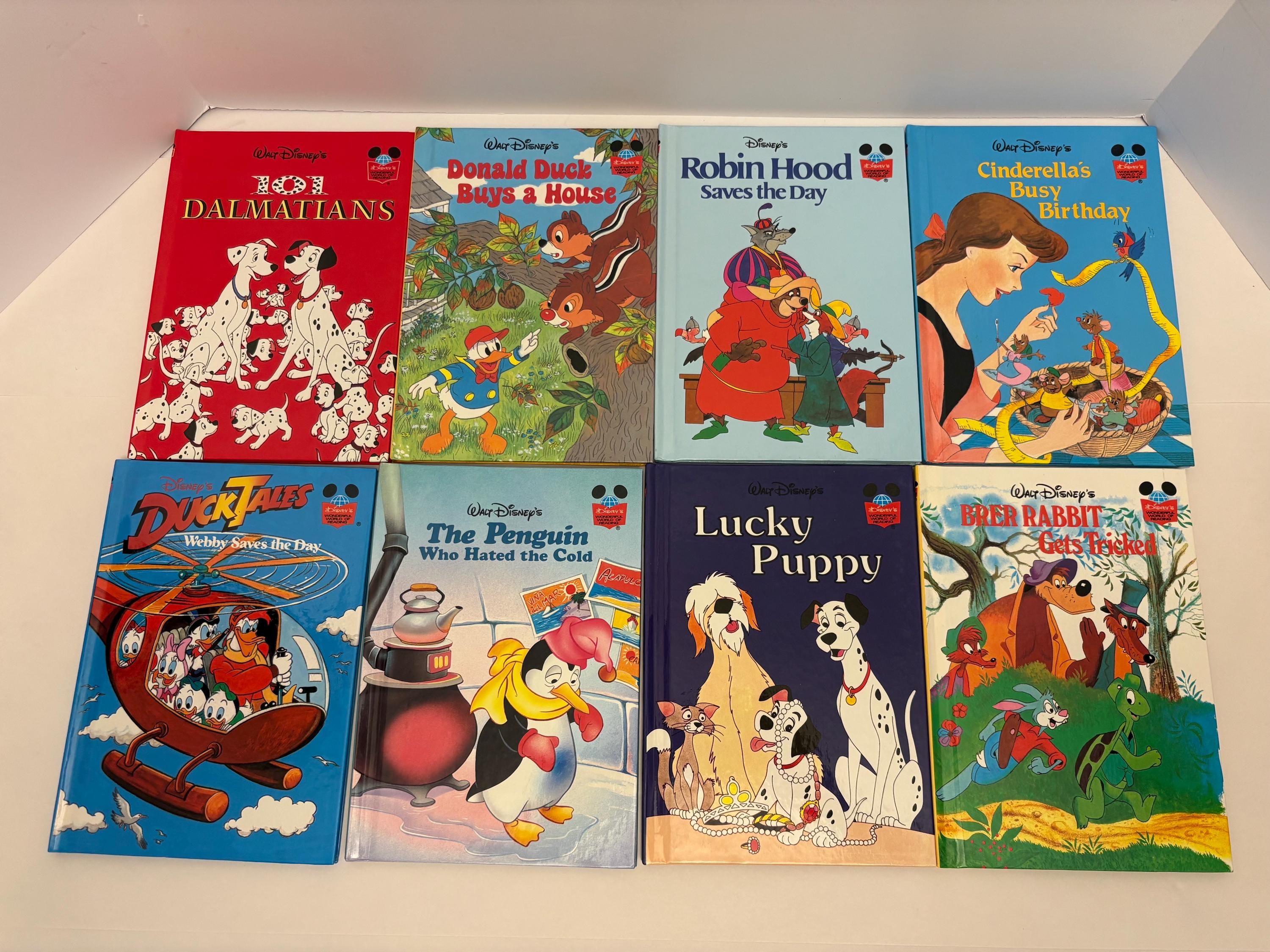 Vintage Walt Disney's Wonderful World of Reading Hardcover Books