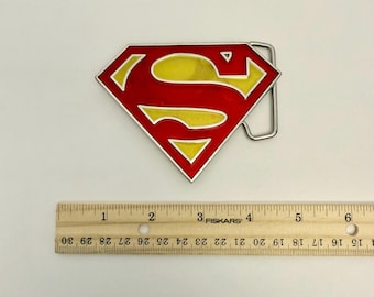 VTG Superman Hero Super Superhero S Crest Dc Tv Movie Comics des années 1970 (C5).