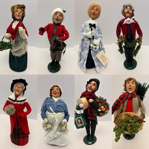 Vintage Byers Choice Carolers Chalfont PA Holiday Decor Christmas Williamsburg Pottery