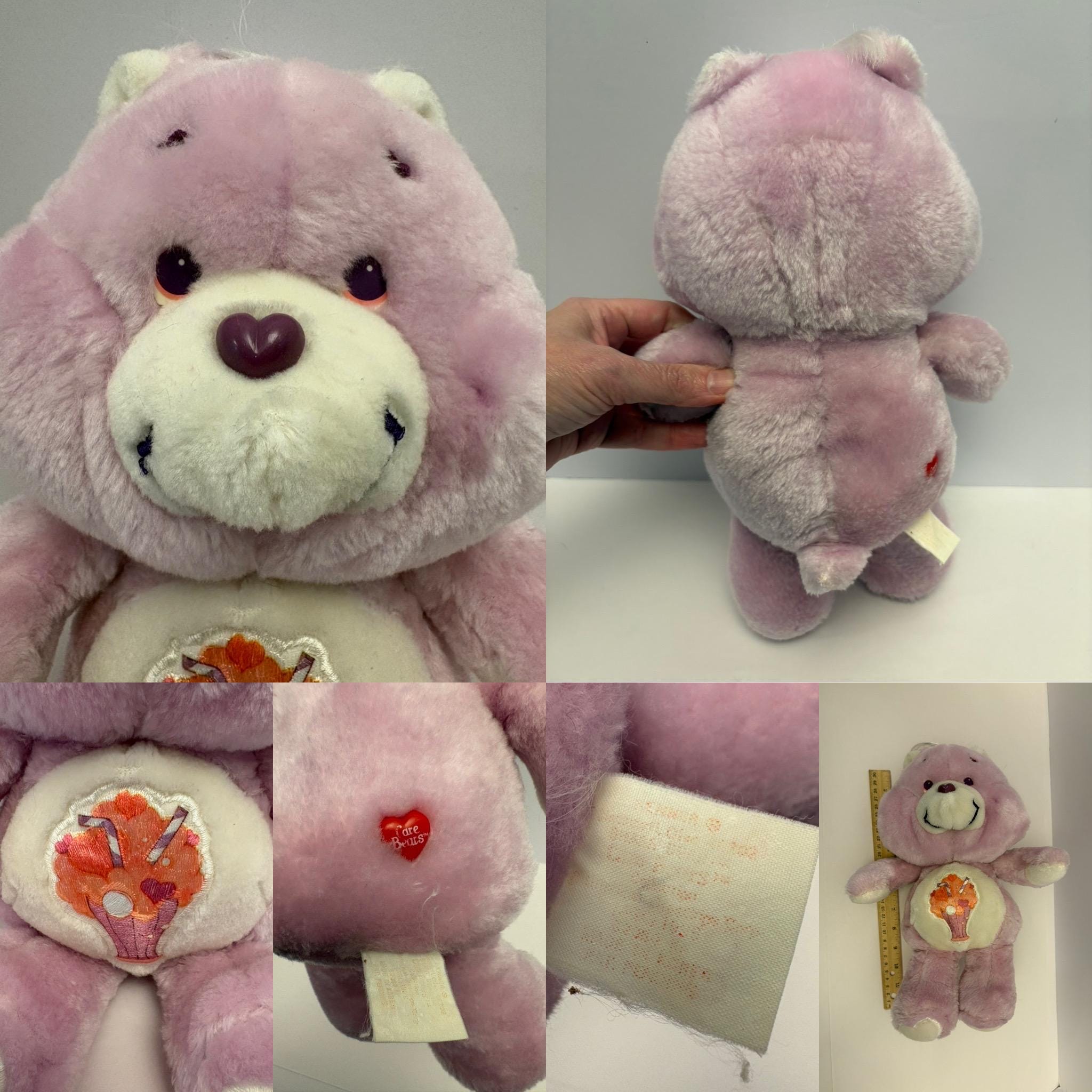 Vintage Care Bears Plush American Greetings 1980's Kenner Carlton
