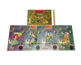 Vintage 1990s Walt Disney Treasure Chest Books 5 Oversized 101
