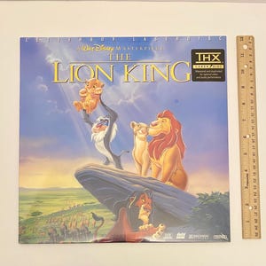 Vintage 1990’s The Lion King Letterbox Disney Masterpiece Laserdisc New.