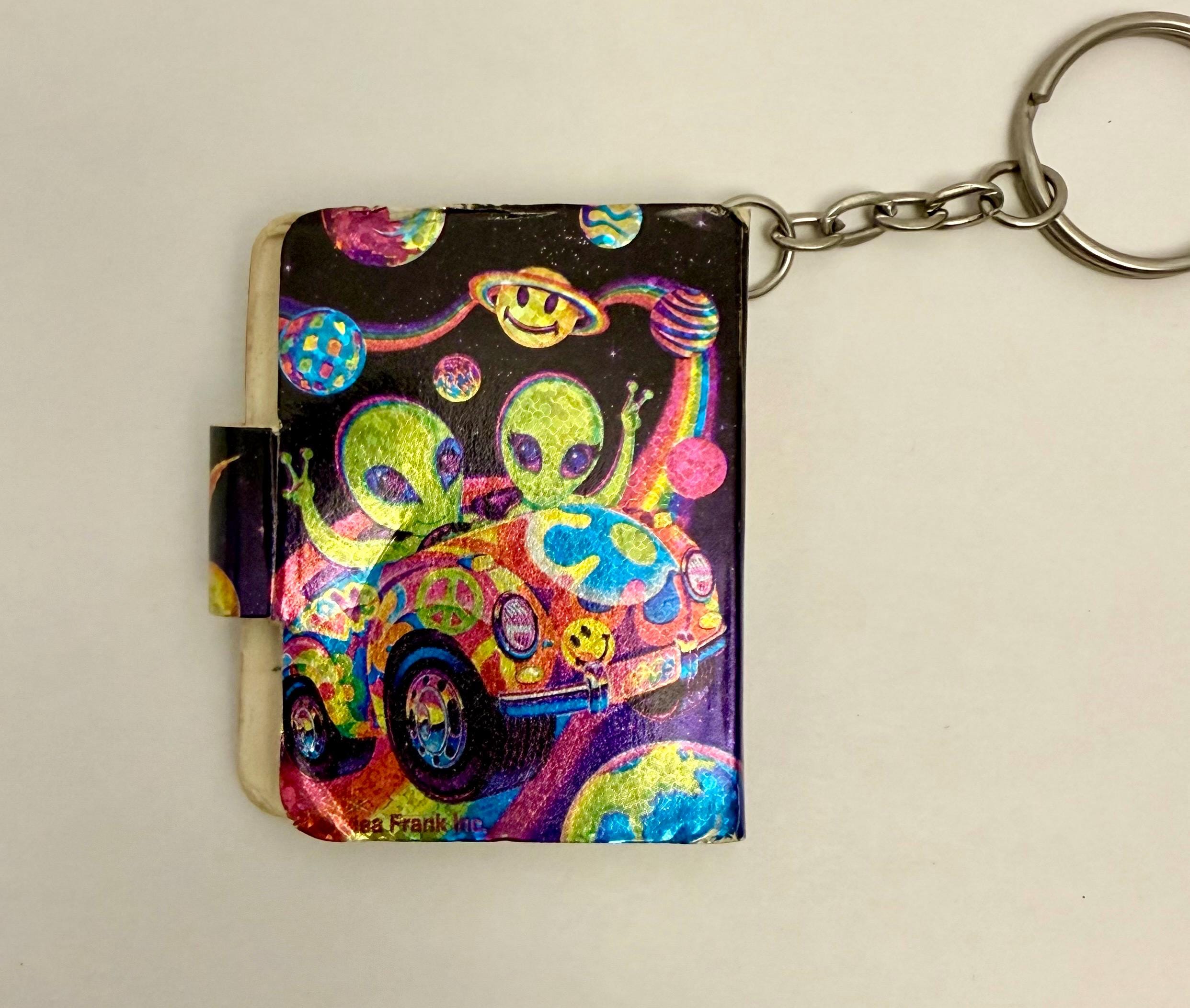 Lisa Frank Aliens Zoomer & Zorbit Ride Car Keychain Miniature