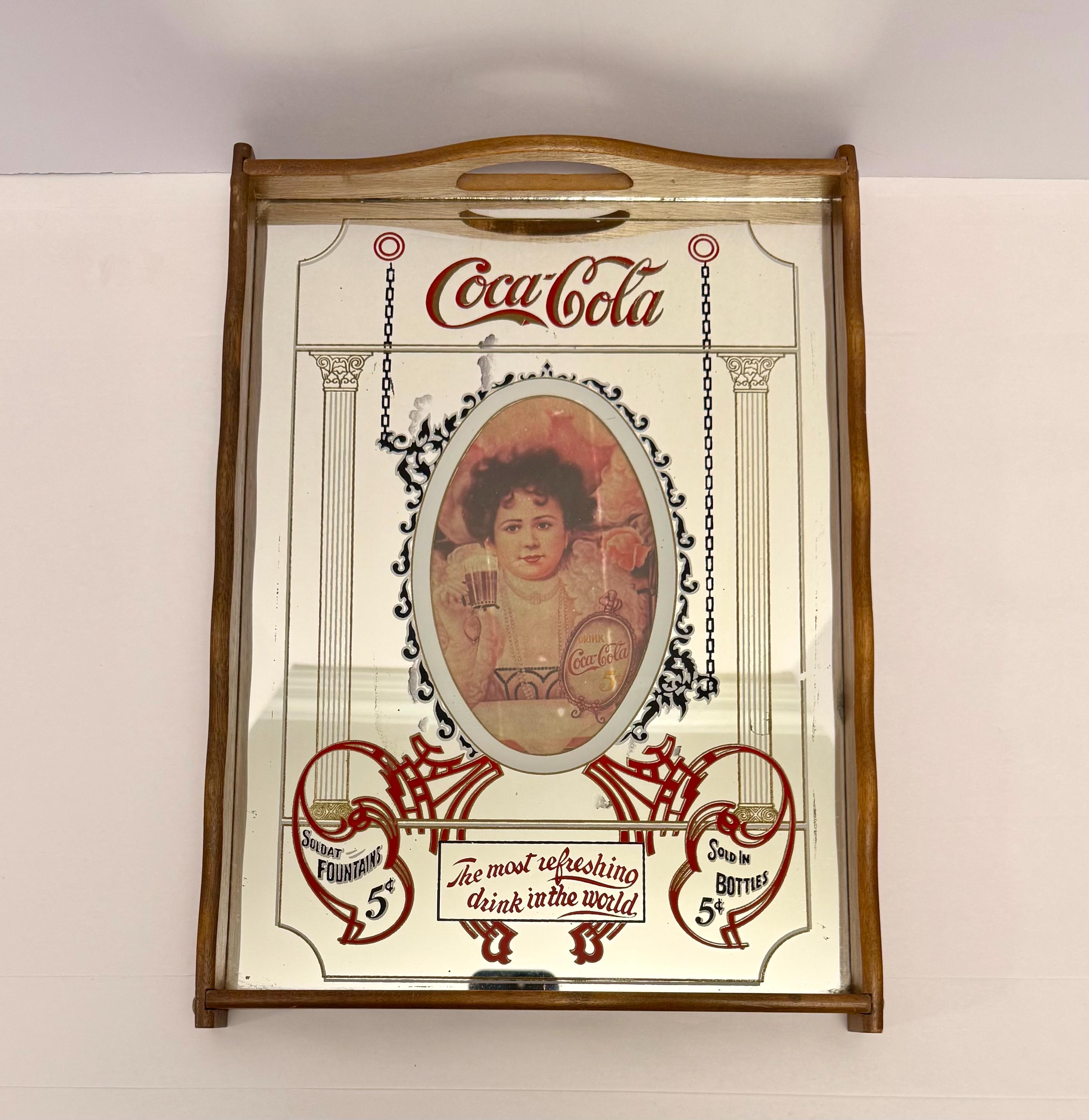 Antique Coke Mirror - Etsy