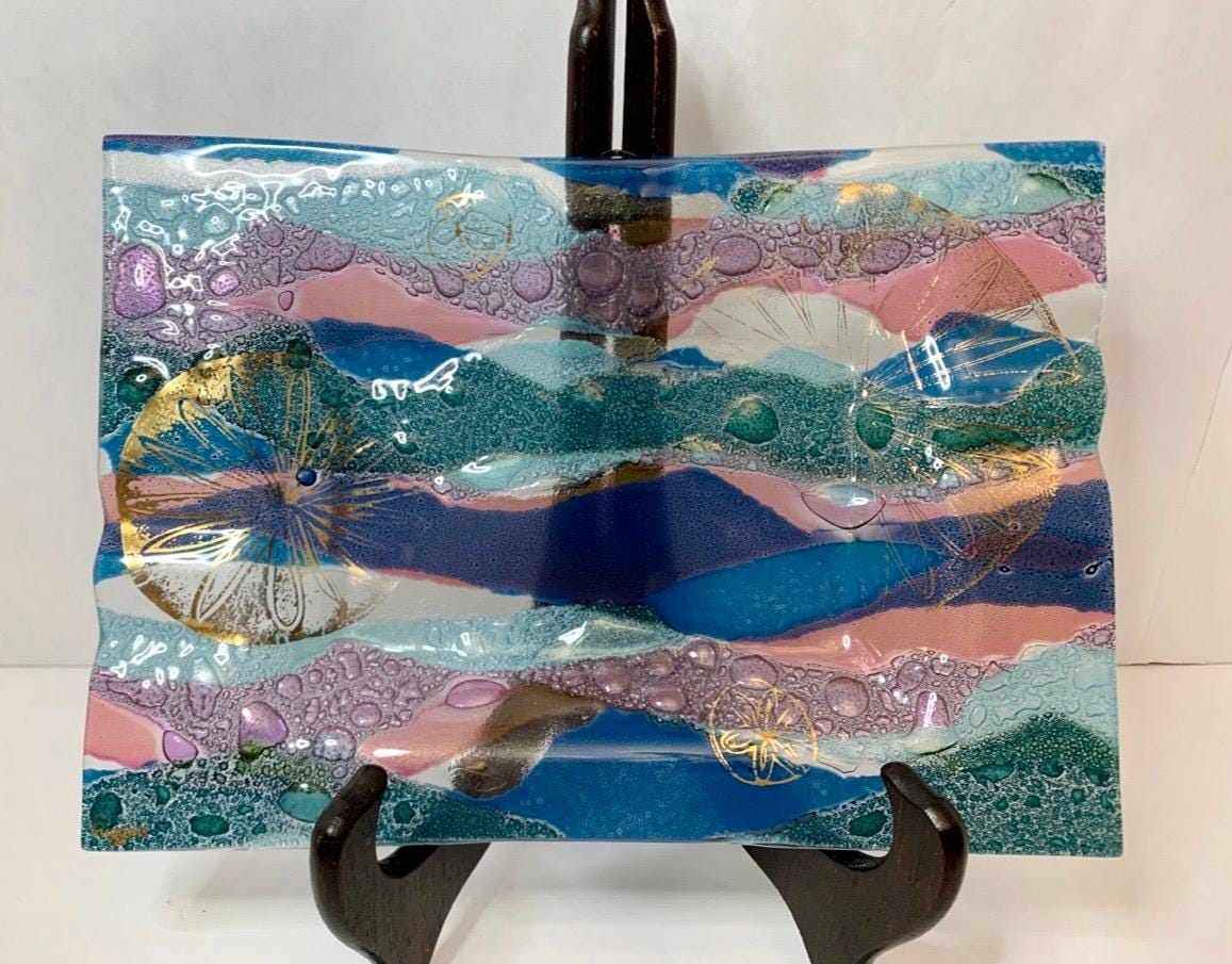 1960's Higgins　ヒギンズ　アートガラス　灰皿 Higgins glass - Etsy 日本