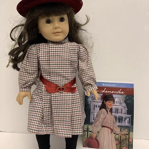 Oryginalna lalka American Girl Samantha Parkington firmy Pleasant Company Vintage z książką