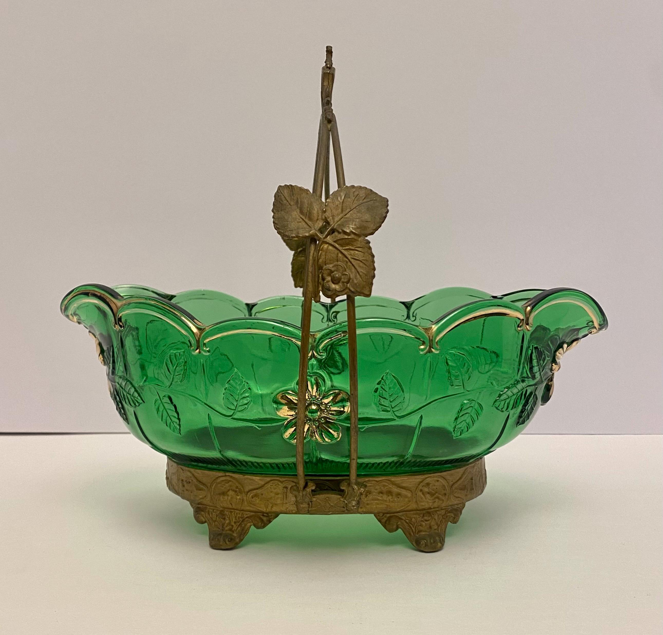 Antique glass basket - Etsy 日本