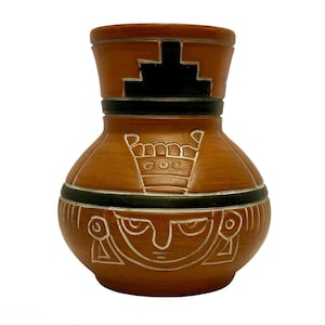 Mexican Terra Cotta Vase - Etsy