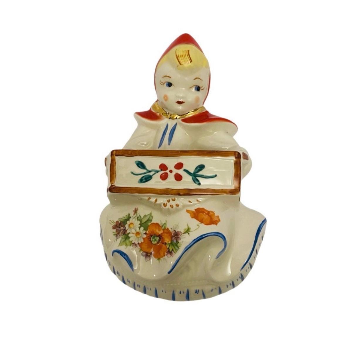 ヴィンテージ ハル 赤ずきん 壁掛けポケット花瓶/プランター 1940 年代