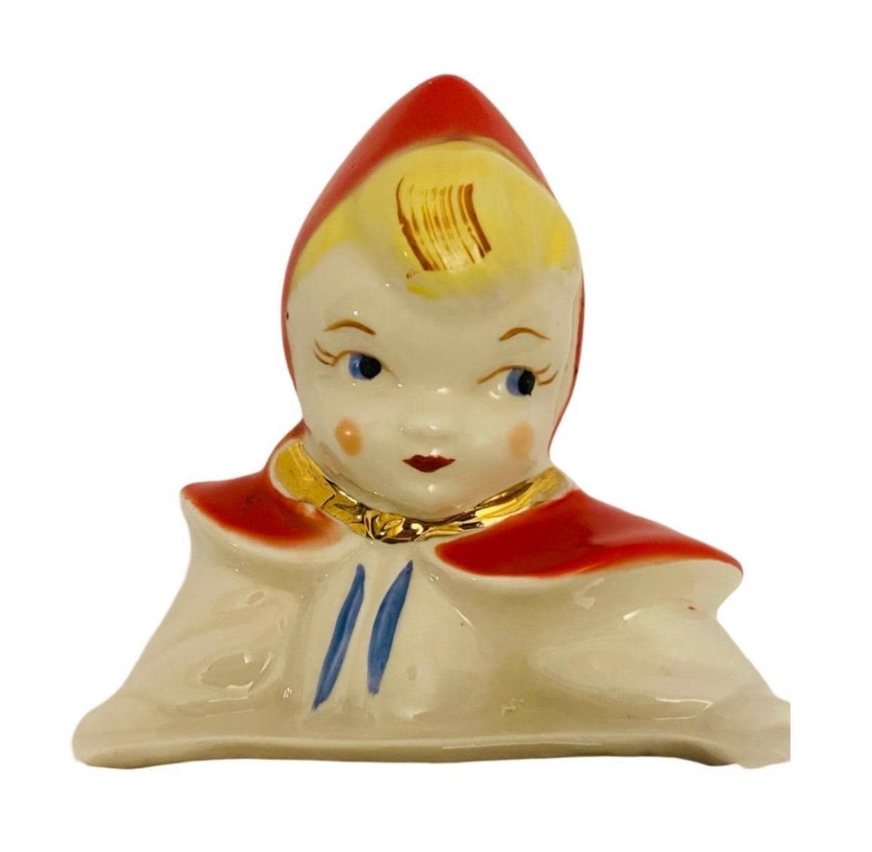 ヴィンテージ ハル 赤ずきん 壁掛けポケット花瓶/プランター 1940 年代