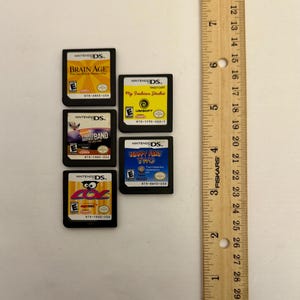 Lot Of 5 Nintendo DS Games Various Titles Tested Working (No Cases) D-1.