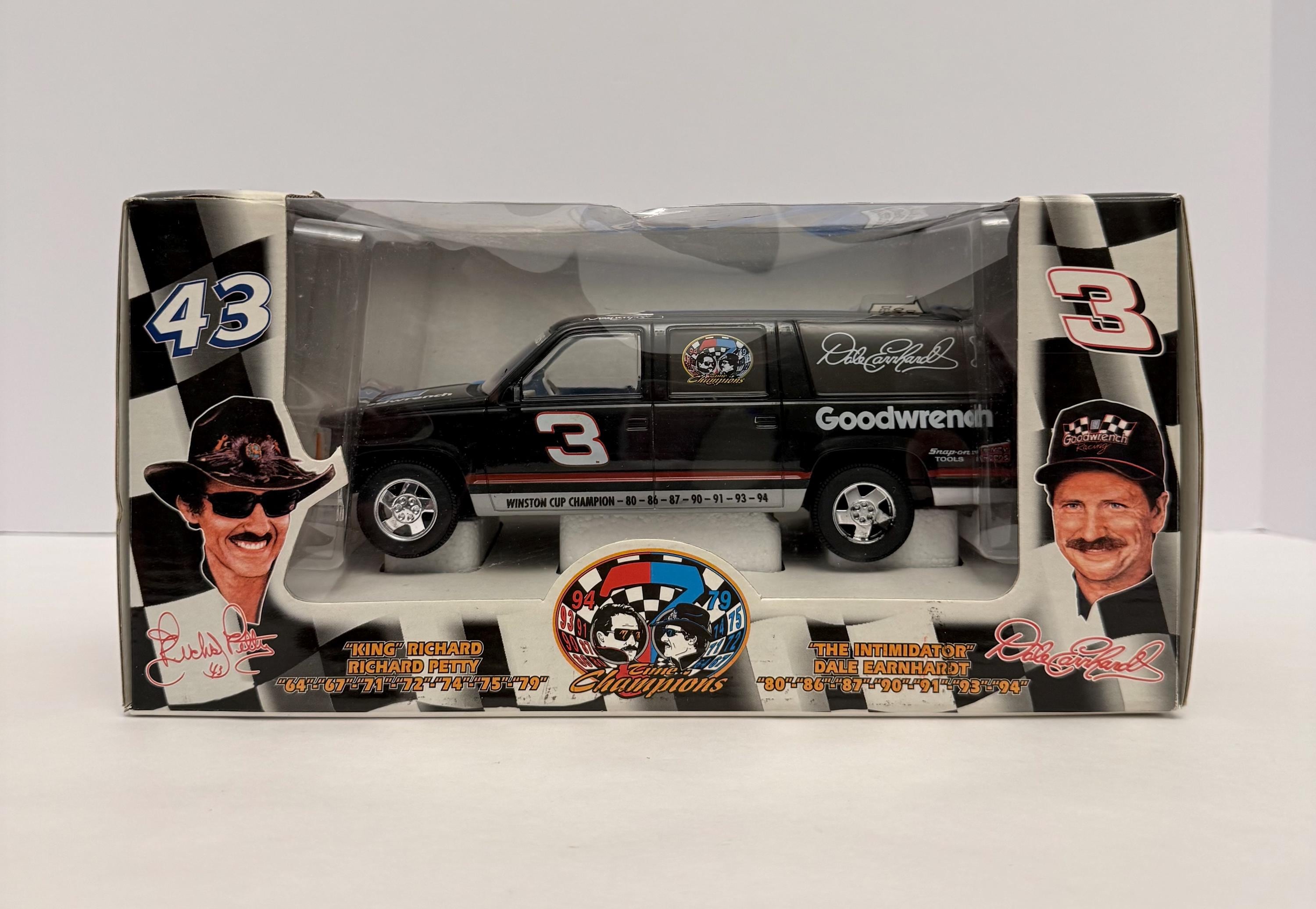 Dale Earnhardt & Richard Petty 7 TIMES Champions Split Nascar