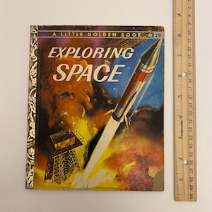 Vintage Goldenes kleines Buch RAUM-ERFÜHRUNG 1958 #342 Simon & Schuster (B-7).