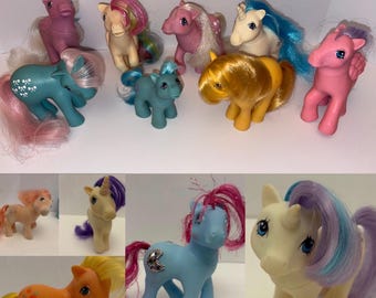My Little Pony Vintage G1 MLP Windy Magic Message Ponies Green