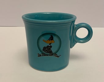 Vintage 1994 Fiesta Ware Homer Laughlin Daffy Duck 10.25” Mug Warner Brothers.  B4