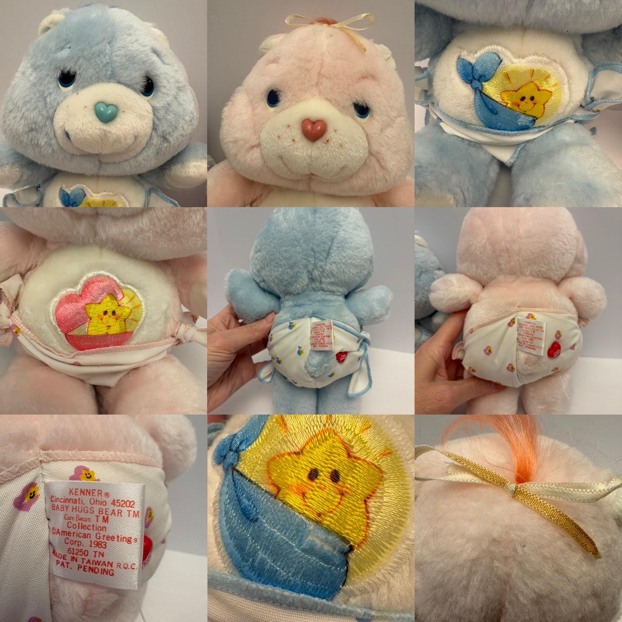 Vintage Care Bears Plush American Greetings 1980's Kenner Carlton