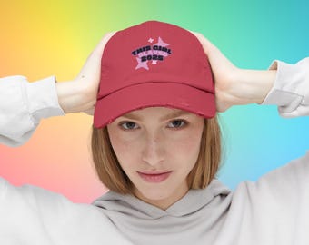 This Girl Slayed 2025 Cap, Fun Trendy Cap, Slay Girl, Graduation Gift for Her, Celebration Gift, End of the Year Gift, 2025 Gift for Her