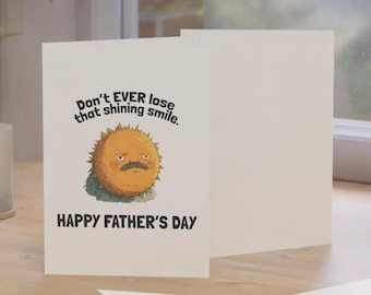 Tarjeta sarcástica para el Día del Padre, regalo divertido para el Día del Padre, tarjeta para papá, tarjeta para el Día del Padre de un hijo, tarjeta para el Día del Padre de una hija