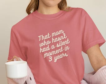Funny Tired Mom T-Shirt, Vintage Comfort Colors Mom Life Shirt, Gift for New Mom, Fun Gift for Mother, Mother's Day Gift, Motherhood Gift