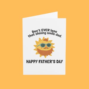Süße Vatertagskarte für Ginger Dads, lustiges Vatertagsgeschenk, Karte für Papa, Vatertagskarte vom Sohn, Vatertagskarte von Tochter
