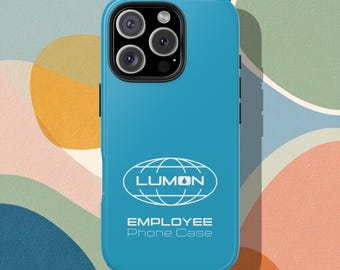 Turquoise Severance Inspired Employee Phone Case, Severance Inspired Tough Case, Strong Phone Cover, Gifts for Tech Lovers