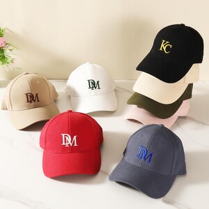 Personalized Text Hat – Custom Logo Embroidered Baseball Cap, Adjustable Cotton Trucker Hat, Father's Day Gift, Unisex Everyday Hat