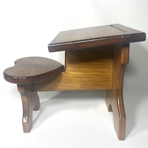 Vintage Wooden Doll Size School desk - Mid Century Handmade Furniture Desk