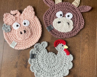 Funny Farm Potholders