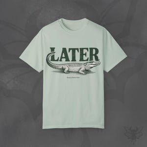Later Gator T-Shirt, Vintage Graphic Print, Ethical Cotton Tee Bay