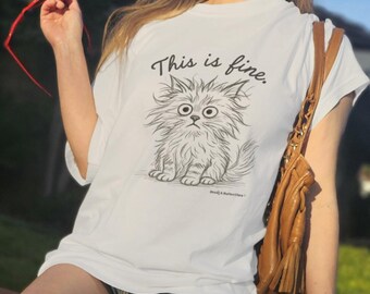 Vintage Graphic Cat Tee, Rebel Music Shirt, Cat Mom Gift