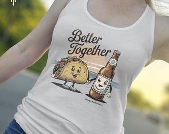 Koszulka Vintage Taco Lover Racerback Tank, zabawna koszulka dla smakoszy
